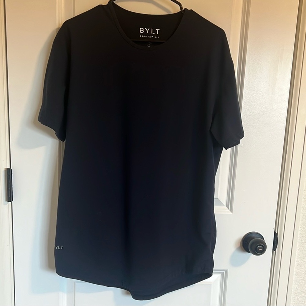 Navy Blue Men’s BYLT Drop-Cut Basic Tee